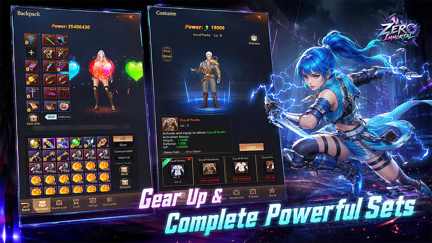 Gear Up & Complete Powerful Sets